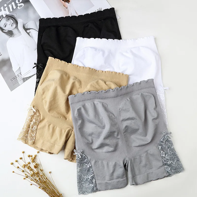 Women Summer Underpants Lace Safe Panties Thin Slim Fit Seamless Breathable Short Pants