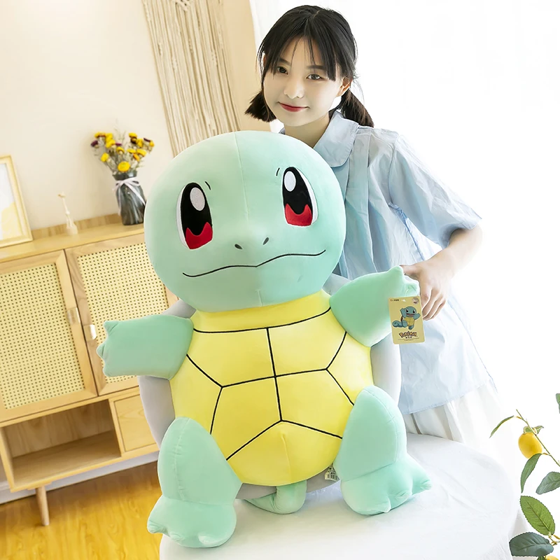 Big Size Plush Doll Pokemon Squirtle Large Stuffed Toy  Pillow New Year's Kid Gift