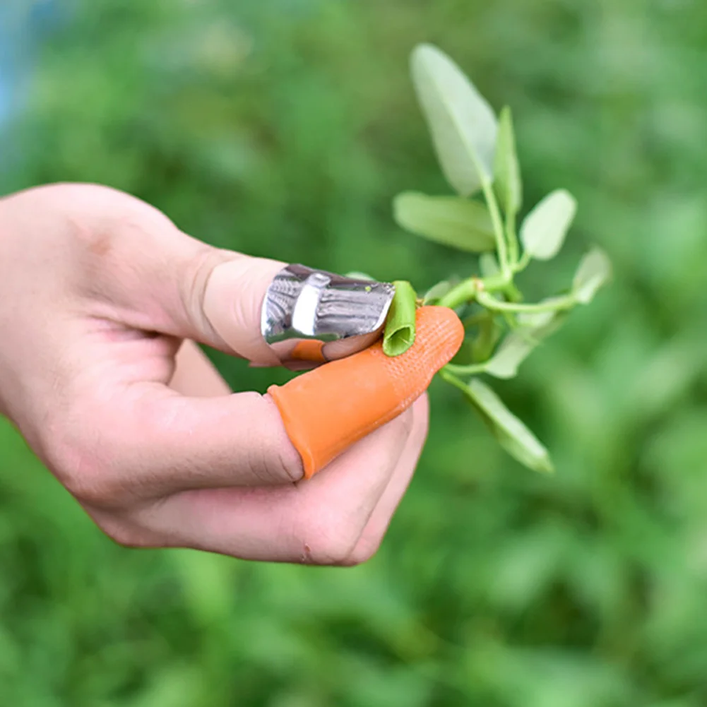 Уборочные инструменты для растений указательный палец крышка большого пальца резак из нержавеющей стали защитный Быстрый Сад Портативный