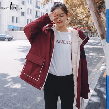 

PinkyIsBlack Winter Jacket Women 2019 New Short Parkas Outwear For Women Winter Down Cotton Jacket Female Warm Winter Coat Women