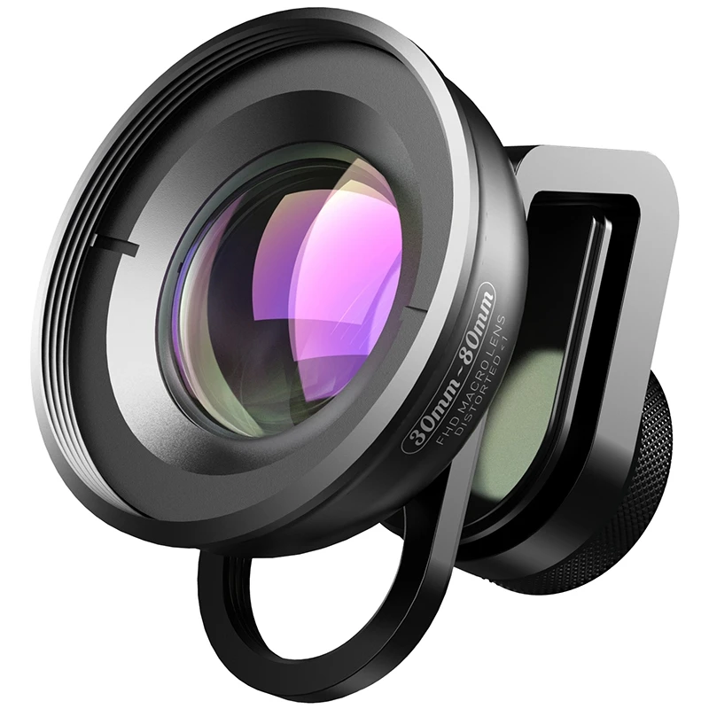 100x zoom lens for mobile HD Optic Camera Phone Lens 30-80Mm Macro Lens Super Macro Lenses for IPhone 7 8 Xs Max Huawei Xiaomi All Smartphones sony lens camera mobile Lenses