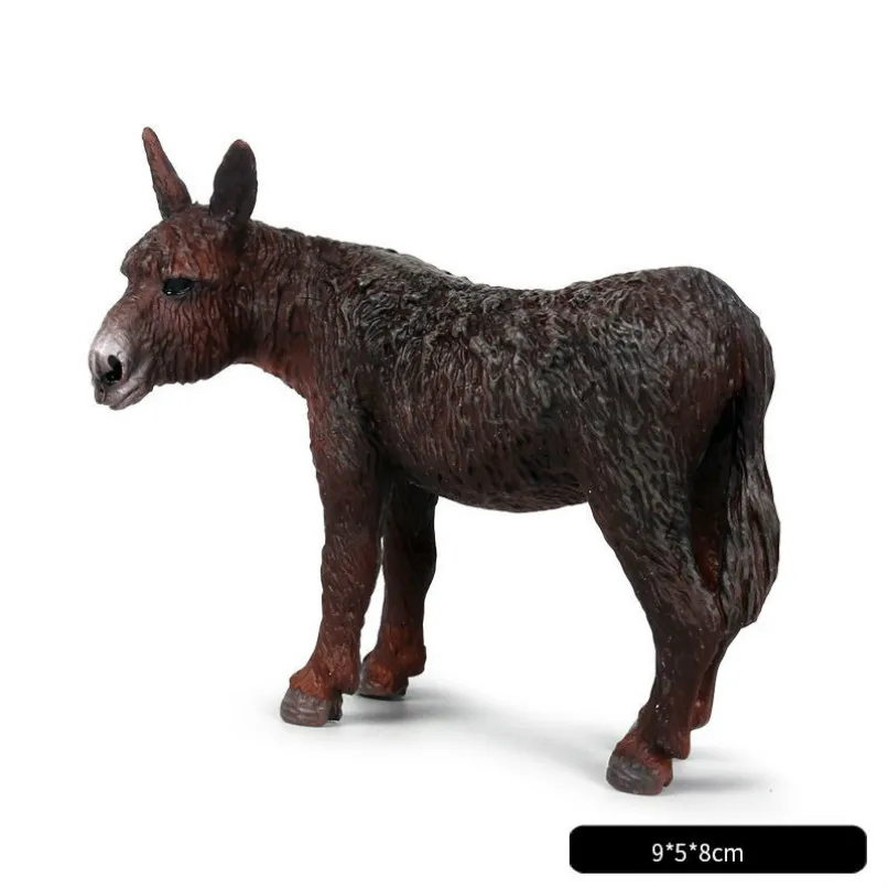Новая модель дикого зоопарка, фигурки животных, тигровая лошадь, ящерица, змея для овец, скота, фигурка верблюда, коллекция детских игрушек - Цвет: M257 L donkey