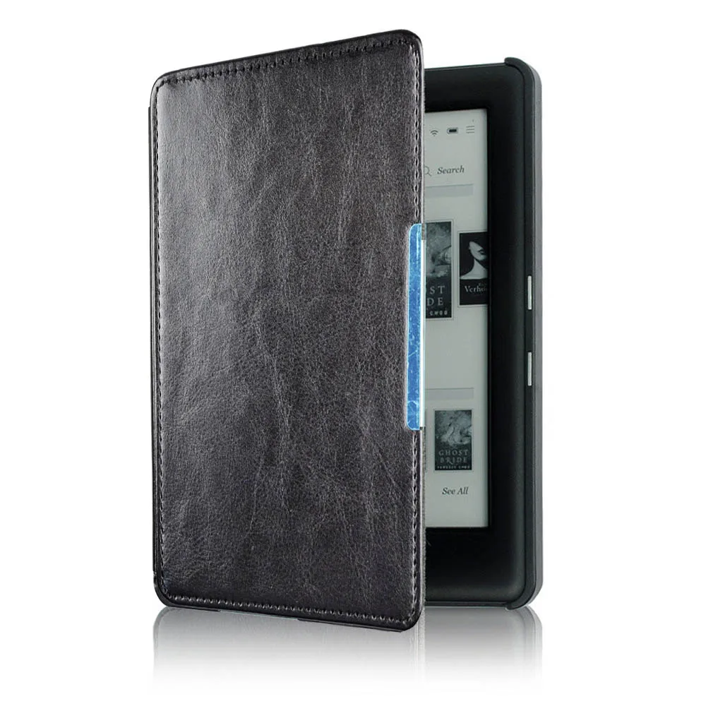 Book Cover Case for Kobo Glo HD 6.0" inch (Model N437) eReader Leather