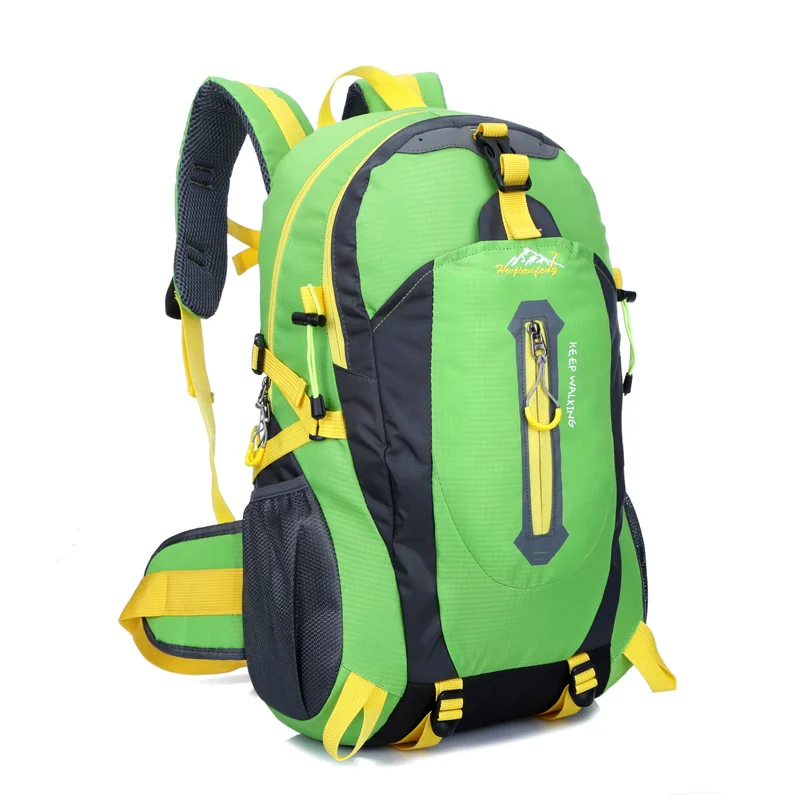 Открытый рюкзак 40л Водонепроницаемая альпинистская Сумка Кемпинг Туризм Велоспорт альпинизм путешествия рюкзак для ноутбука мужские женские спортивные сумки - Цвет: Green