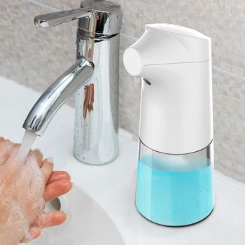 

Soap Dispensers 350ml Automatic Soap Dispenser IR Sensor Bathroom Liquid Soap Dispensers Touchless Hands Free Liquid Sanitizer