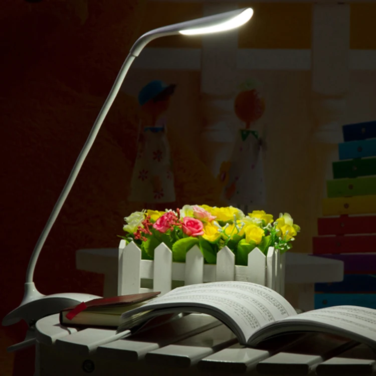 LED USB Portable Rechargeable Dimmer Portable Led Clip Desk Lamp