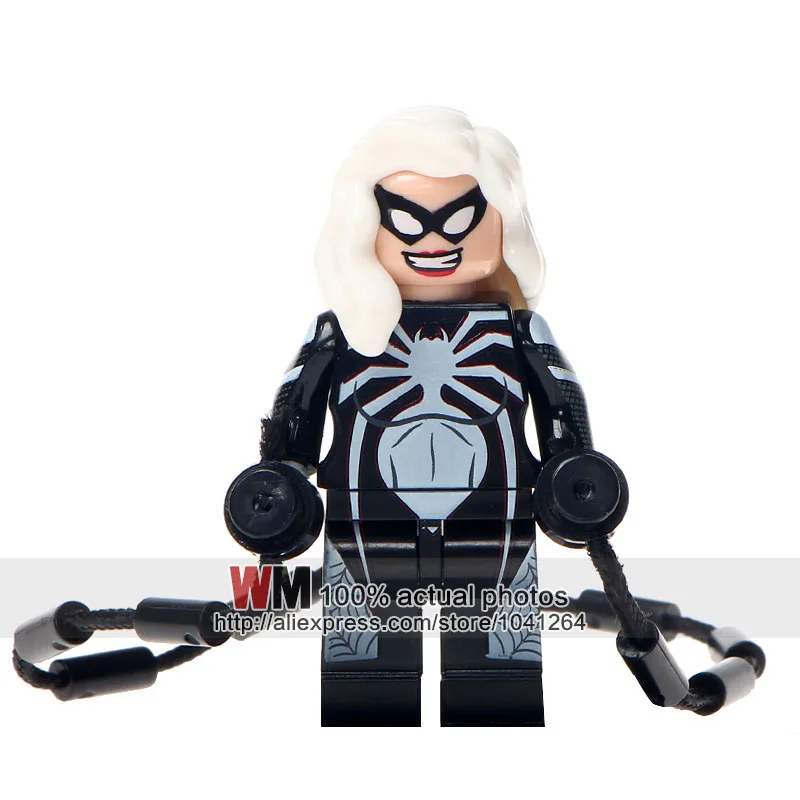 

20pcs/lot Decool 0279 Spider Woman Spider Girl Captian Spider Building Blocks Children Gifts Toys Drop Shipping