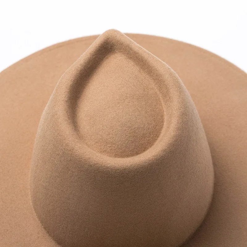 Шерсть классическая шляпа с широкими полями Porkpie Fedora, верблюжья черная шляпа для мужчин и женщин, скручиваемая Зимняя шляпа Дерби, свадебные церковные джазовые шляпы
