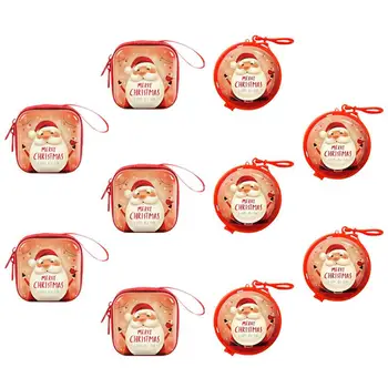 

10 Pcs Christmas Change Purse Change Holder Coin Pouch For Children Creative Kids Gift for Kids Children Gift Party