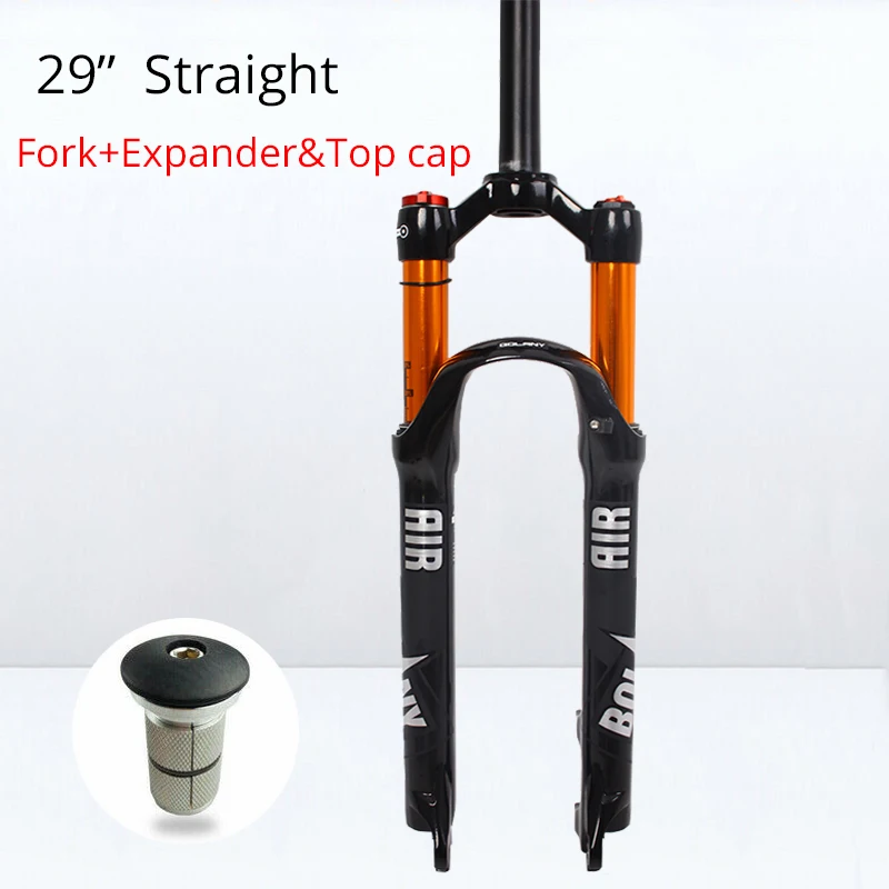 29 Straight-Top cap MTB вилка Suspensao Bike 29 27,5 2" дисковый тормоз Manitou велосипедные вилки Horquilla Bicicleta прямые/конические Steerer велосипедные воздушные вилки - Цвет: 29 Straight-Top cap