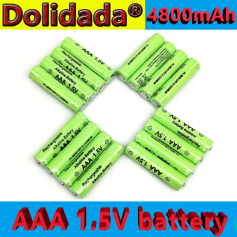 Оригинальный Новый AAA Батарея 4800 мА/ч 1 5 V щелочные батареи перезаряжаемый