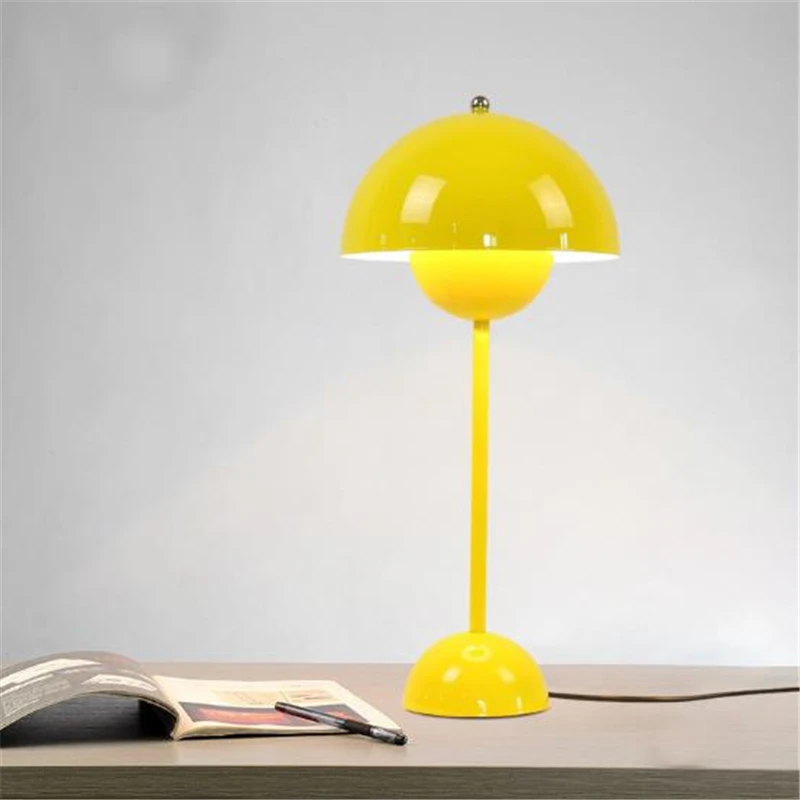 Желтый/черный/синий/белый Скандинавский современный простой стиль, модная настольная лампа для гостиной, дизайнерская лампа