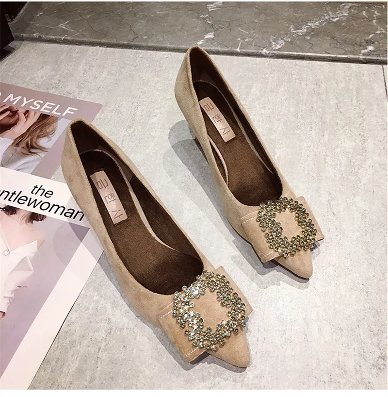 Женская обувь; коллекция года; элегантные вечерние туфли-лодочки на высоком каблуке; модные пикантные корейские Туфли на каблуке «рюмочка» с кристаллами