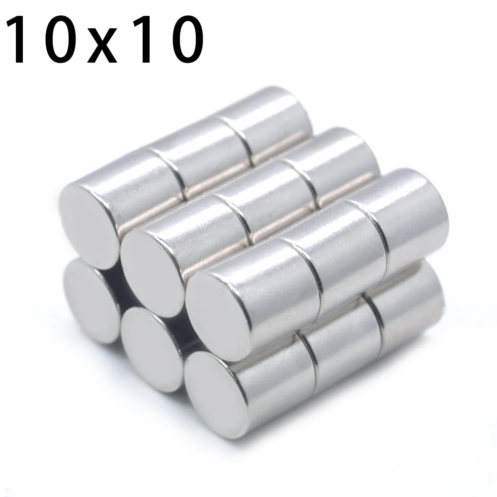 

200 pcs. 10mm x 10mm Strong Magnets 10x10 Cylinder Round Rare e Art H ND-FE-B New Art Craft Joints 10x10mm Free Shipping