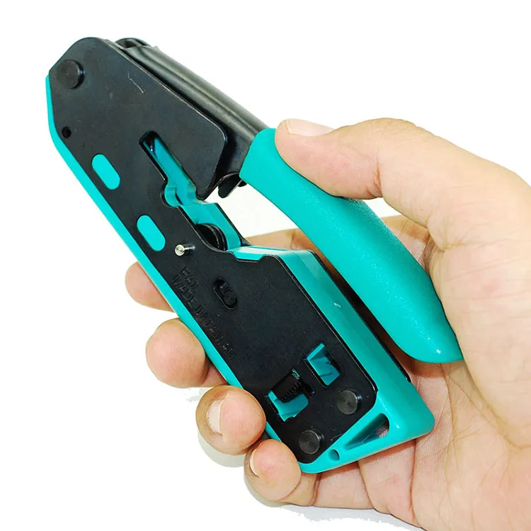 Mini Handheld Portable CP-333 Pro'sKit Crimping Network Tongs 6P/8P with Wire cutter, tester, Crystal Head stripping tools set