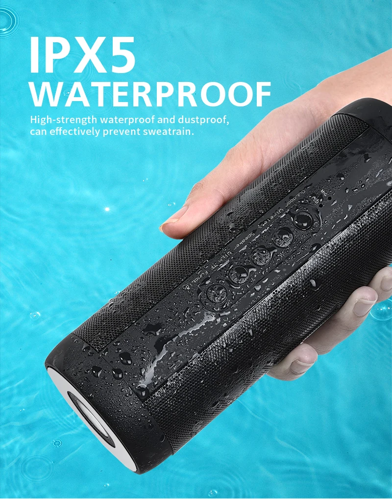 Bluetooth Bass Speaker Portable Wireless Loudspeaker Stereo Music Surround Waterproof Outdoor Speaker for Phone Computer TF Card
