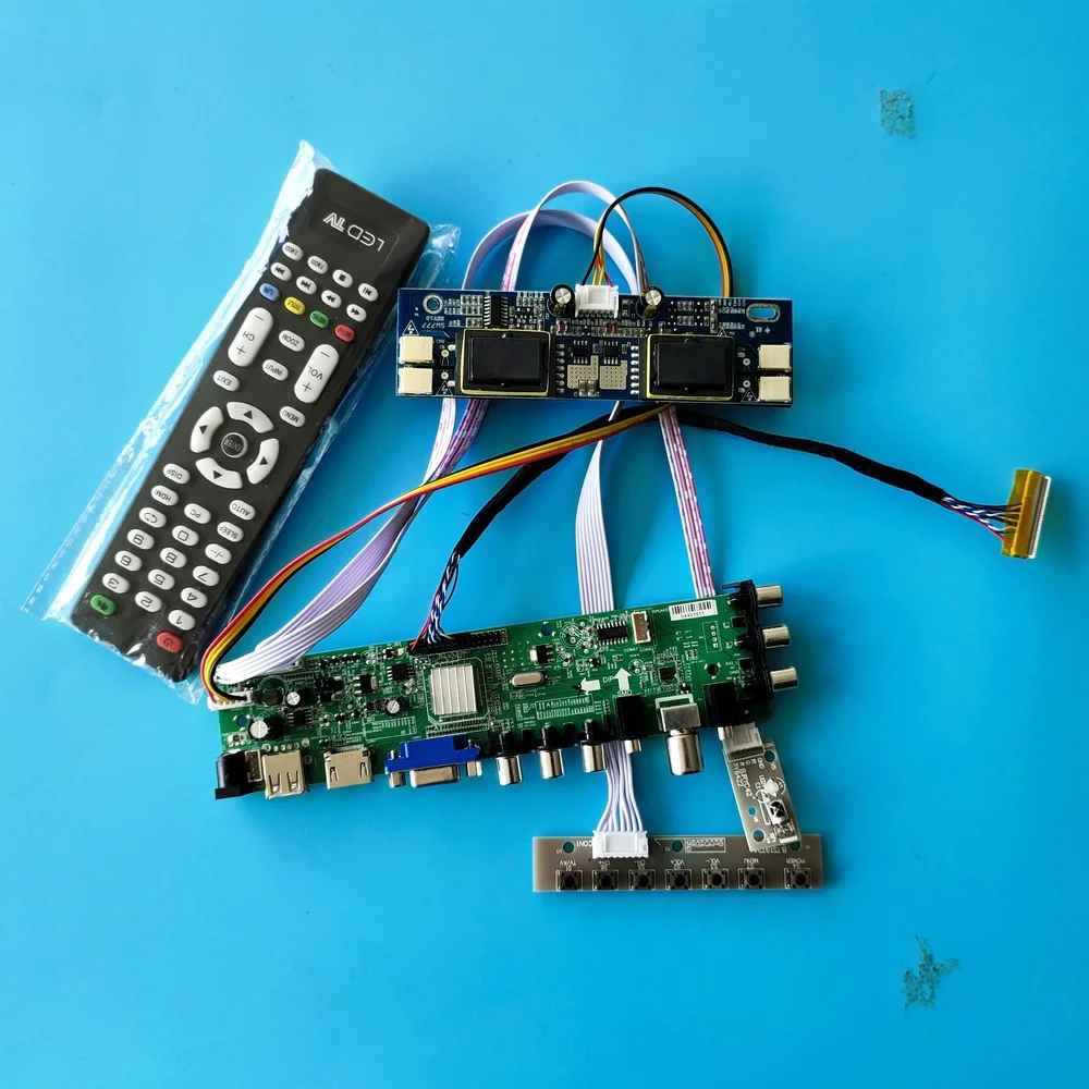 

Комплект для M190EN04 V7/M190EN04 V4 1280x1024 USB DVB-T HDMI VGA контроллер, 30-контактная плата AV TV 4 CCFL, цифровая ЖК-панель, 19 дюймов, пульт дистанционного управления