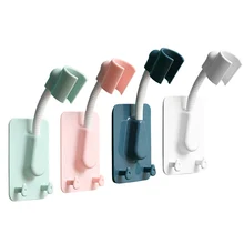 1pc 4Colors Bathroom Shower Mounting Brackets 360° Adjustable Punch-free Sticky Shower Riser Rail Bracket Shower Head Holder