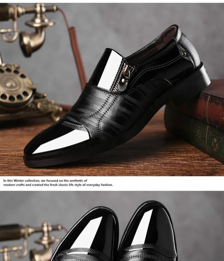 Wedding Dress Shoes Men Leather Casual Shoes Breathable Oxford Shoe ...
