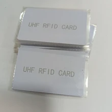 Rfid UHF 6C белая ПВХ карта для домашних животных стандартная пассивная Бесконтактная электронная бирка H3 размер чипа 85,5*54*0,84