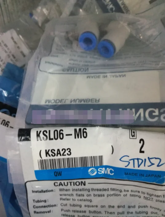 

1Bag/2pcs New SMC KSL06-M6 Fittings