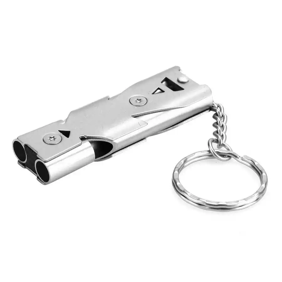 Entrenamiento de aves herramienta de pájaros de Metal de formación de dos tono silbato de vuelta a casa para pájaros herramienta accesorio para paloma loro pájaro