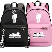 Billie Eilish рюкзак модные школьные сумки для подростков походный рюкзак для ноутбука Повседневный Рюкзак холщовая Дорожная сумка на плечо