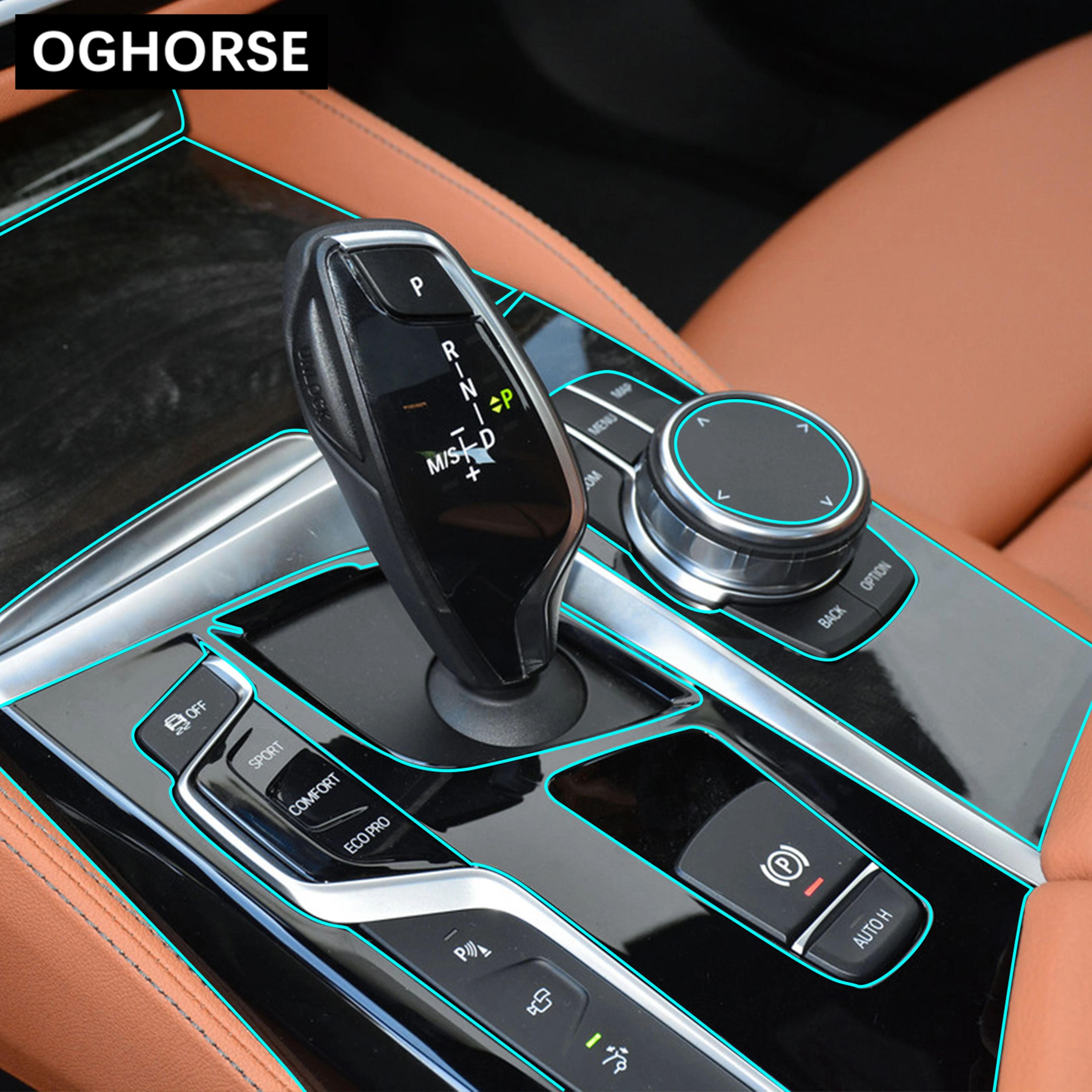 Самоисцеляющая ТПУ наклейка для салона автомобиля центральная консоль панель