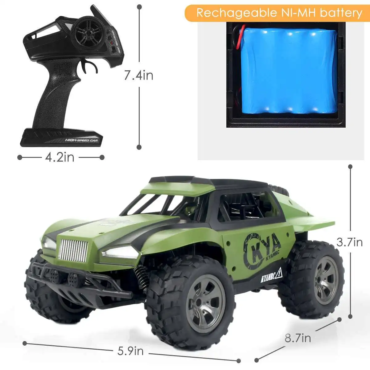 1:18 RC гоночный автомобиль игрушки 2WD 2,4 GHz мини внедорожные автомобили грузовик высокая скорость 60 км/ч дистанционная игрушка для детей подарок