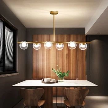 

Modern Lamp LED Magic Bean Gold Molecule Chandelier Rectangle Pendant Lamps Living Room Restaurant Bedroom Decor Light Fixtures