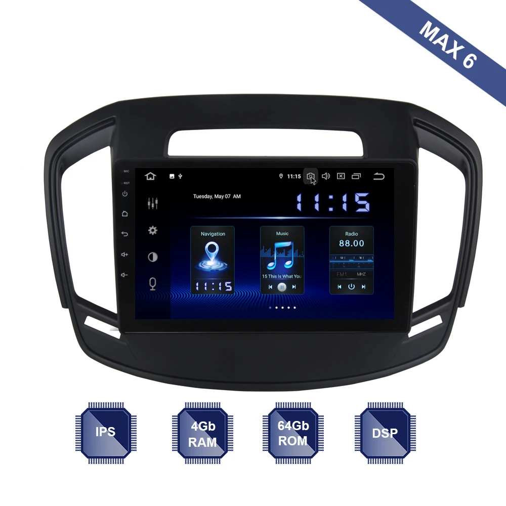 Автомагнитола с 9 &quotIPS-экраном DSP на Android 0 для Opel Vauxhall Holden Insignia 2014-2017 GPS-навигатор HDMI