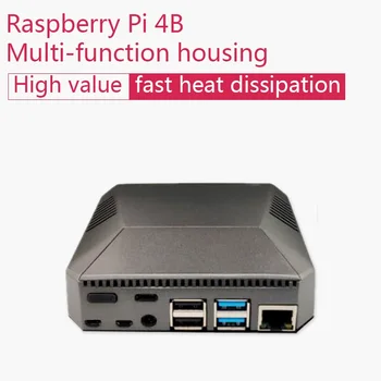 

Nice Aluminum Case for Raspberry Pi 4 Shell Case Easy Build It Up Multi-function Fast Heat Dissipation