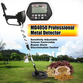 

MD4050 Professional Portable Underground Metal Detector Handheld Treasure Hunter Gold Digger Finder LCD Display