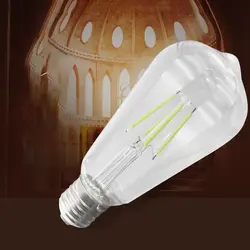 220 В Светодиодная лампа Цветная декоративная лампа Эдисона E27 Бытовая лампа накаливания винтажная лампочка эдисона