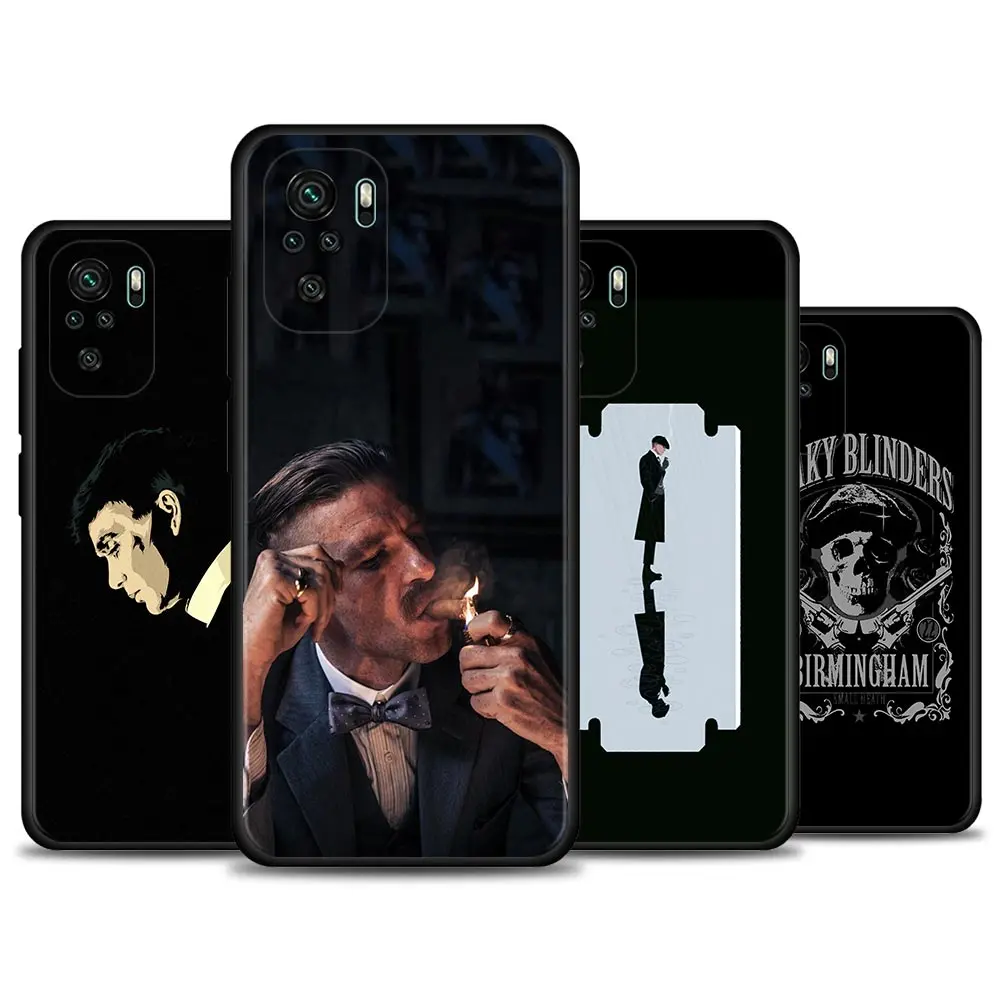 Phone case For Redmi Note 10 Pro Max 9 9s 9t 8t 7 Cover Soft Funda for Redmi K40 Plus 9A 9C 9T Coque Peaky Blinders