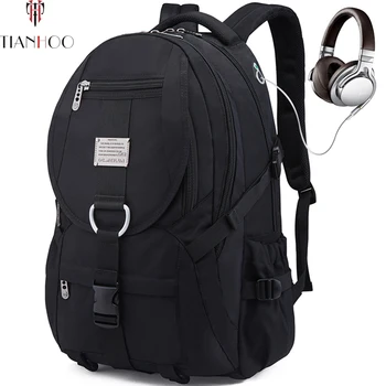 

TIANHOO 2020 New Pattern High Quality Computer Backpack Oxford Cloth Business Retro Casual Men Bag Student Casual School Bags