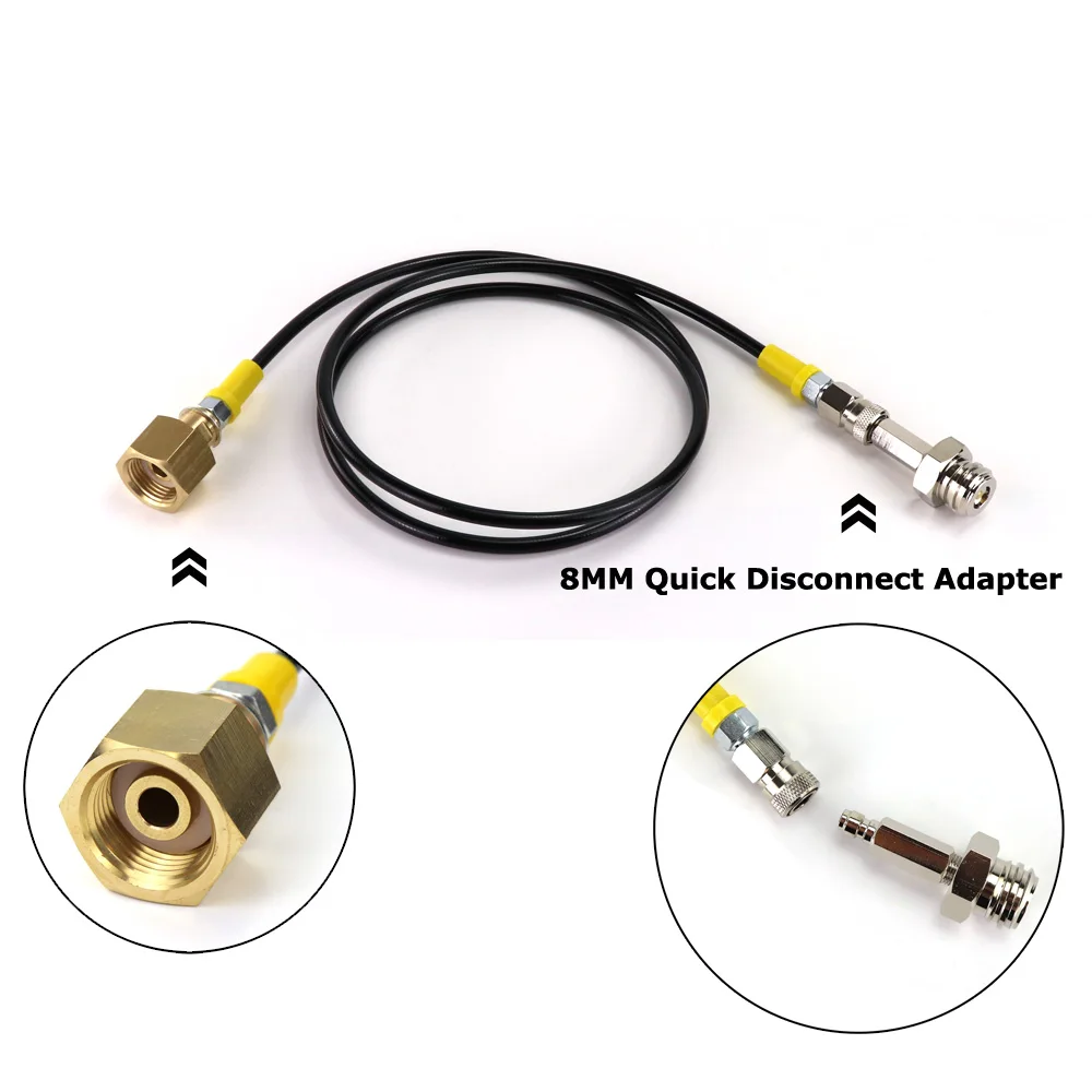 Soda Maker Accessories CO2 Soda Hose G1/2 98.4 Inch Hose CO2 Soda Club to External CGA320 Tank Direct Adapter Compatible with SodaStream 