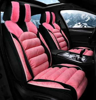 

GEEAOK universal car seat cover plush For ford kuga focus 2 3 MK2 mondeo mk4 fiesta fusion ranger mustang car accessories cover