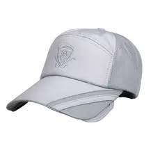 Хлопковая бейсболка для гольфа Для мужчин Солнцезащитная бейсболка с вышивкой печатных Регулируемый шляпа с защитной сеткой хлопковая шапка для гольфа Головные уборы Спорт на открытом воздухе
