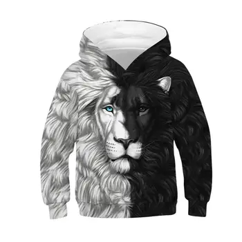 

Starry Lion Baby Boys Clothes 3D Digital Printing Hooded Loose Boy Hoodies Polyester Leisure Kids Jacket 5-14 Year Old Outerwear