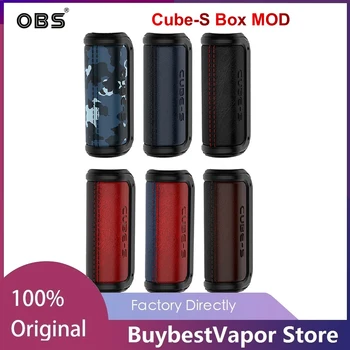 

Original OBS Cube-S 80W VW Box MOD with 0.96-inch LED Display & 80W Max Output Electronic Cigarette Vape Mod Box vs Drag X / Gen