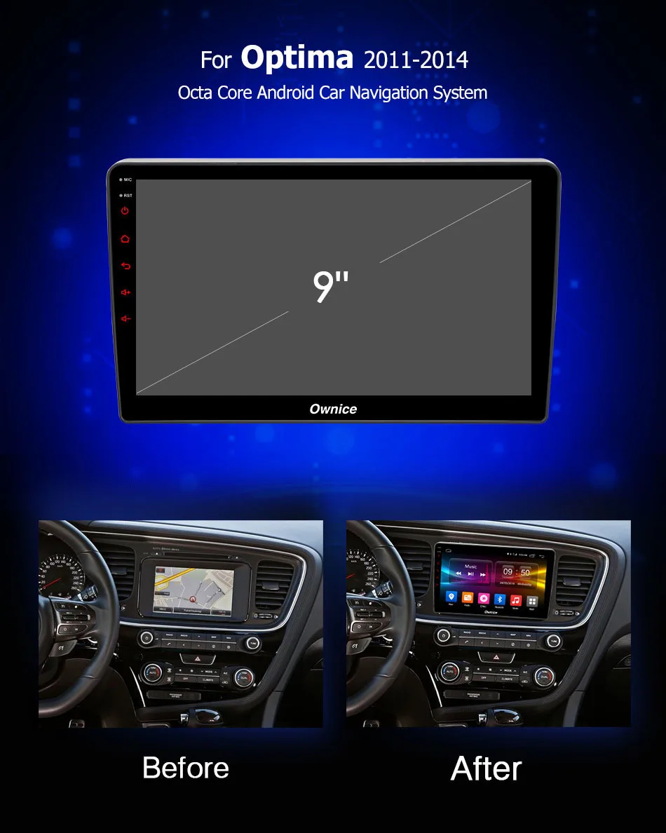 Ownice K6 K5 K3 " Android 9,0 автомобильный dvd-плеер для Kia Optima 2011 2012 2013 Gps Автомобильный мультимедийный 4g Lte радио Carplay