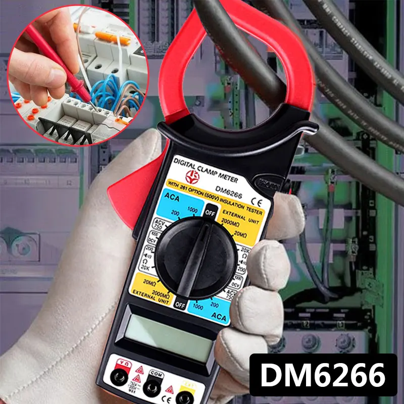 Универсальный измерительный мультиметр DM6266 для дома и дома, набор для тестирования переносных инструментов