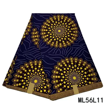 

LIULANZHI wax 6 yards polyester ankara wax tissu african wax 2020 polyester printing ML56L11-22