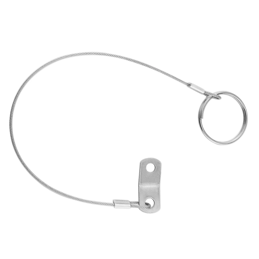 316 Stainless Steel Quick Release Pin Lanyard for Boat Deck Hinge 300mm