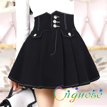Большой размера плюс 3XL 4XL Летняя женская короткая плиссированная юбка с высокой талией/Корейская изящная тонкая мини-юбка с бантом