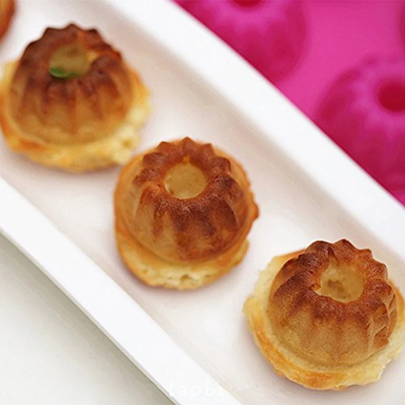 20 силиконовые полости формы для выпечки Savarin фигурные кухонные аксессуары Форма для пудинга и шоколада инструменты шифон торт холодной выпечки инструмент