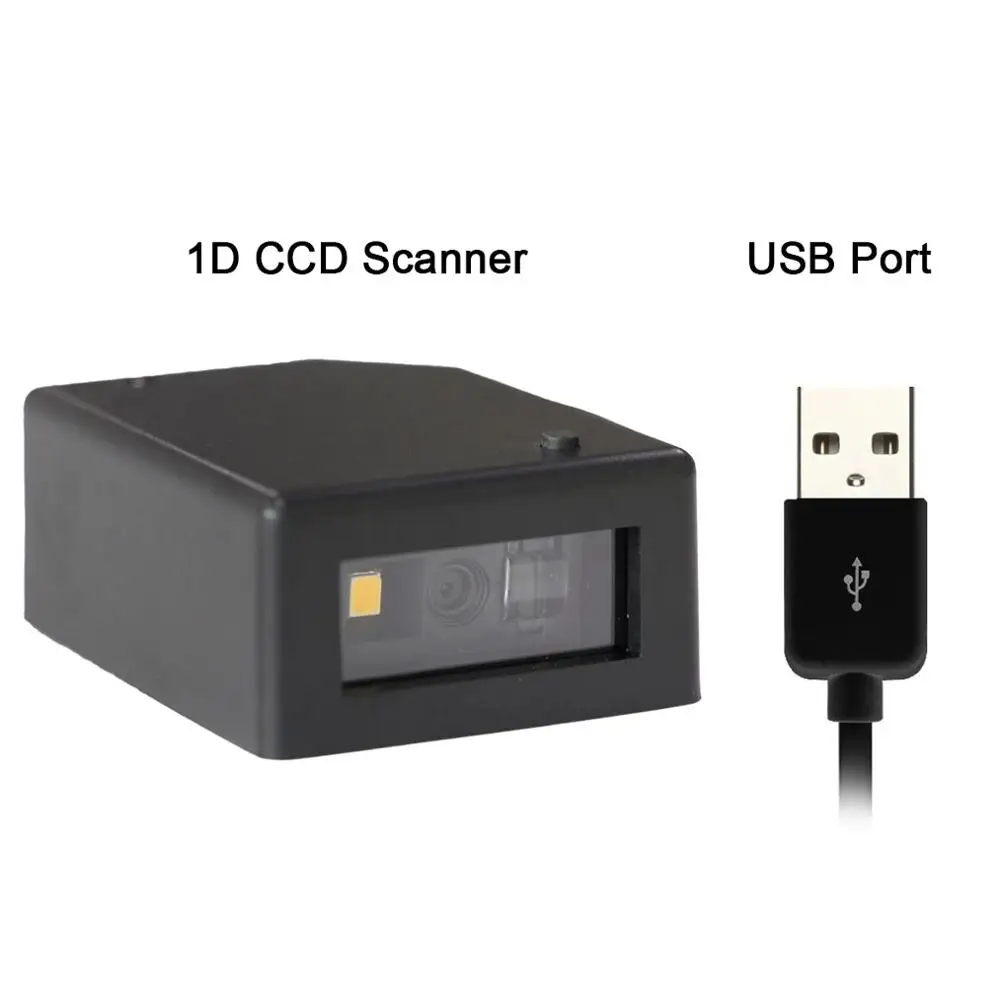 TEKLEAD RS232 серийный USB ПЗС-сканер штрих-кодов/2D/QR считыватель штрих-кодов Мини автоматический модуль сканирования для киосков Мобильных Платежей - Color: USB CCD