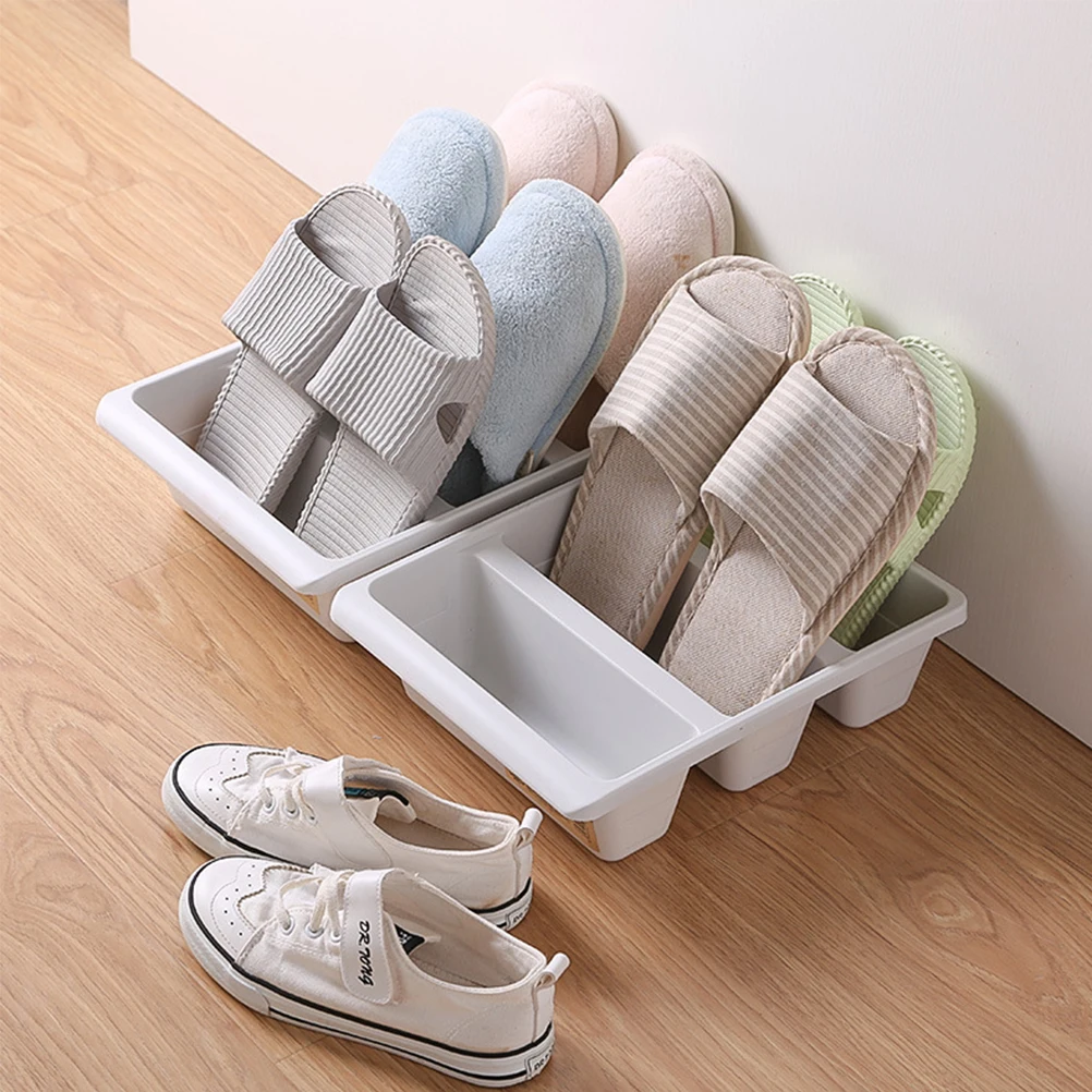 Shoe Storage Organizer Shoe Box Creative Upright Storage Box Plastic Organizer Dustproof Rack for shoe organizer