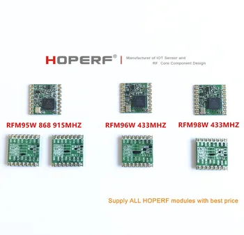 

RFM95 RFM95W RFM96W RFM98W wireless transceiver module HopeRF ORIGINAL FCC / ROHS / ETSI / REACH Certificated